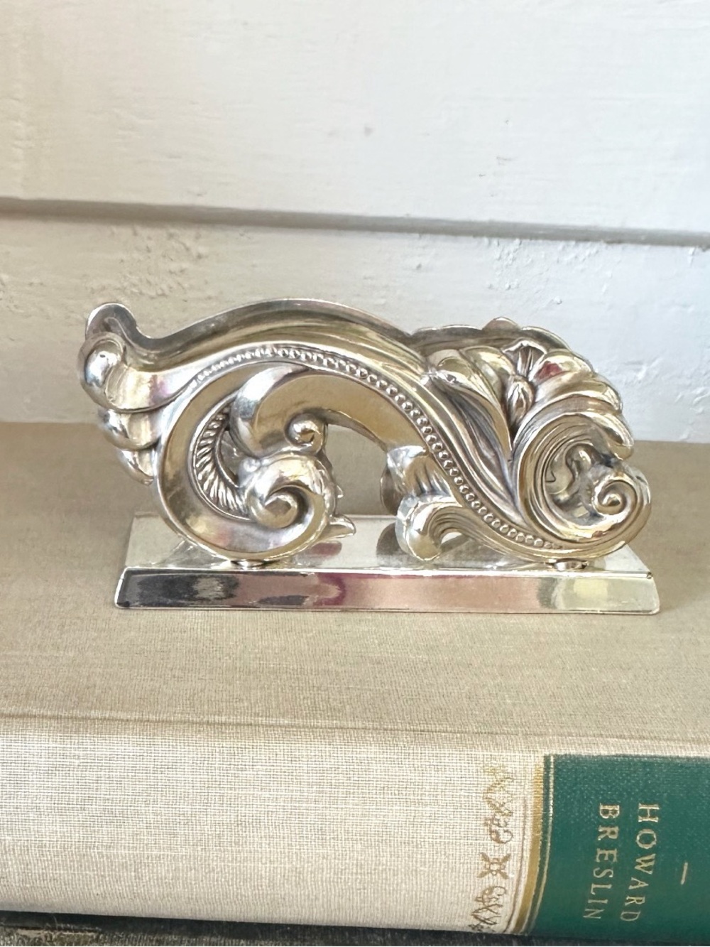 Brighton Business Card Holder Le Louvre Paisley Floral Desk Accessory